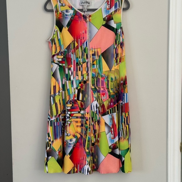 Joseph Ribkoff Multicolor Geometric Dress. Ptp 19” - Picture 2 of 5
